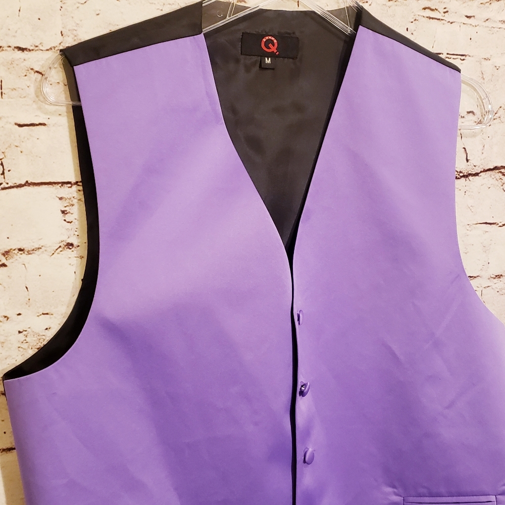 Brand Q Formal Vest Lavender Medium - Picture 2 of 4